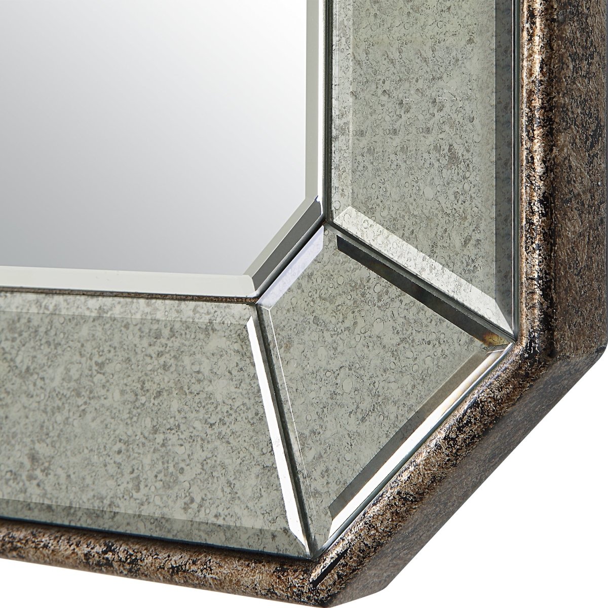 Cortona Antiqued Vanity Mirror - Uttermost - Rectangular Mirrors by Modest Hut