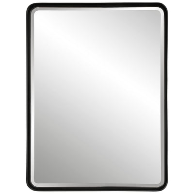 Crofton Black Large Mirror - Uttermost - Rectangular Mirrors by Modest Hut