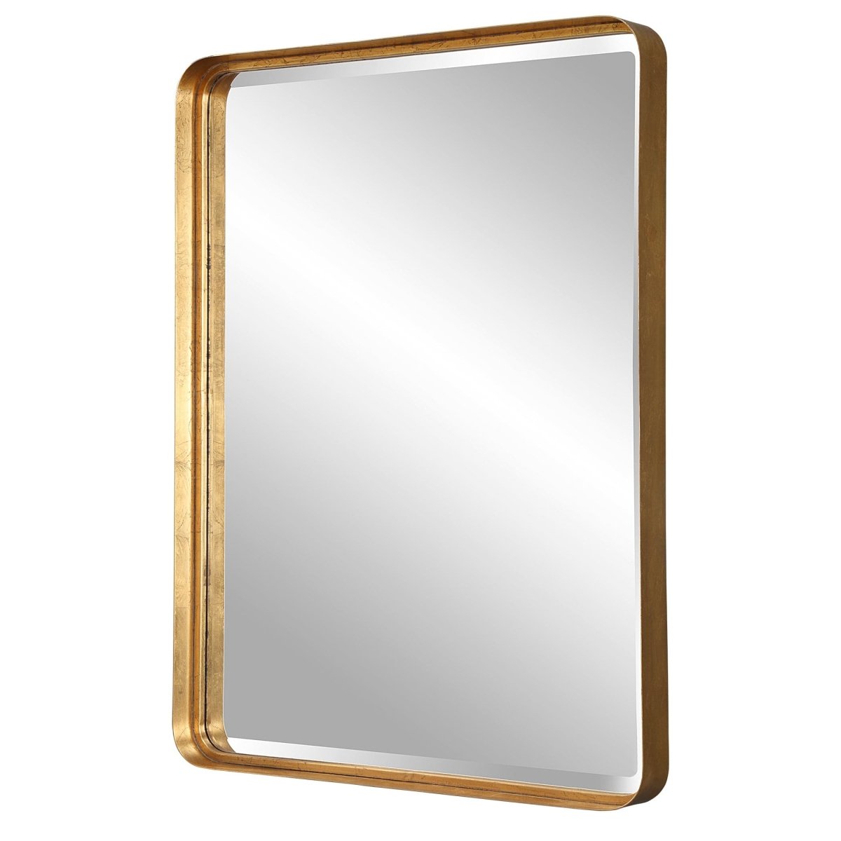 Crofton Gold Large Mirror - Uttermost - Rectangular Mirrors by Modest Hut