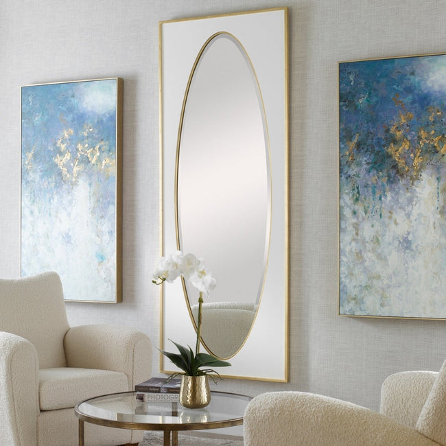 Danbury White Mirror - Uttermost - Rectangular Mirrors by Modest Hut