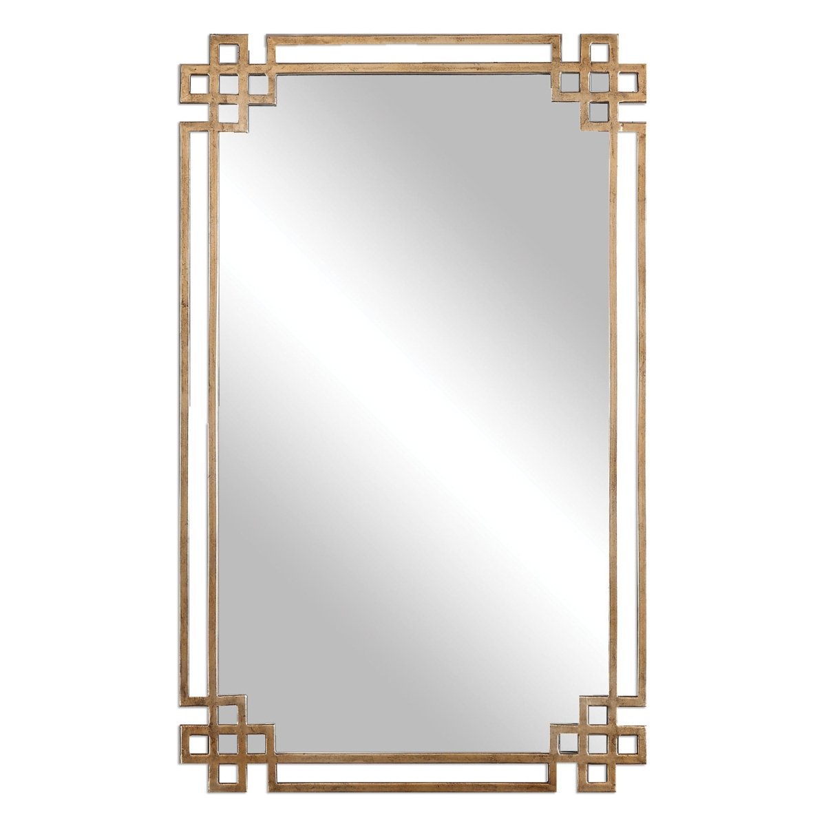 Devoll Antique Gold Mirror - Uttermost - Rectangular Mirrors by Modest Hut