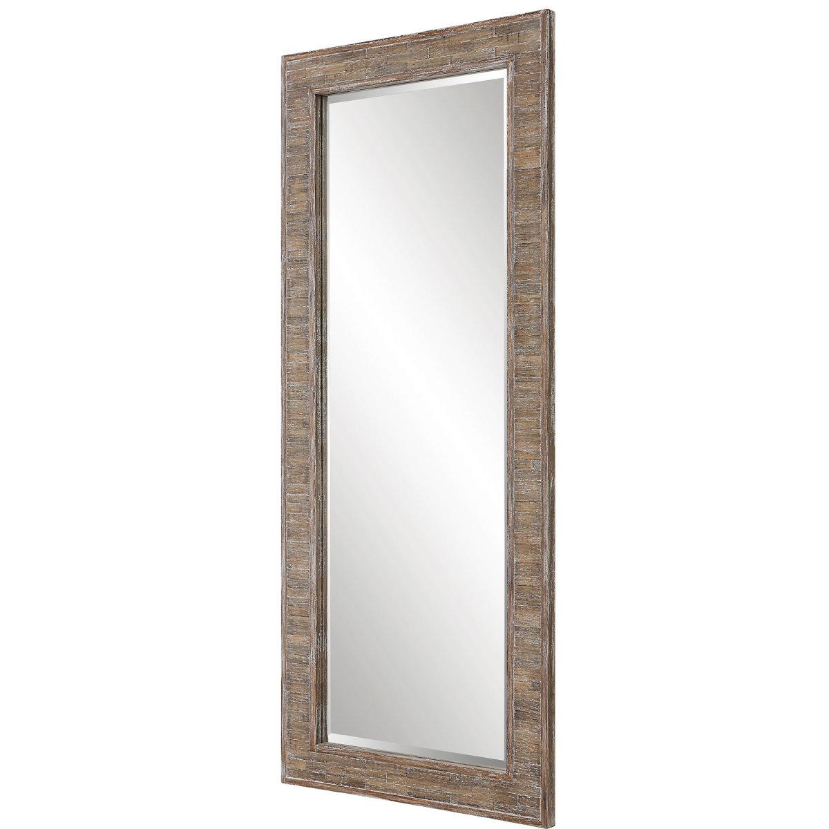 Distressed Weathered Pine Full Length Mirror - Uttermost - Rectangular Mirrors by Modest Hut