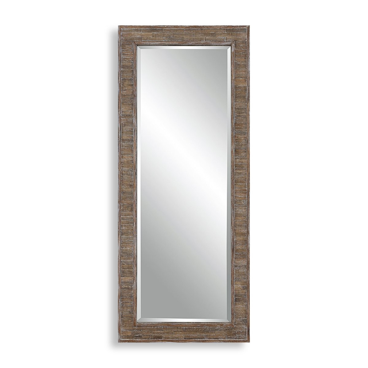 Distressed Weathered Pine Full Length Mirror - Uttermost - Rectangular Mirrors by Modest Hut