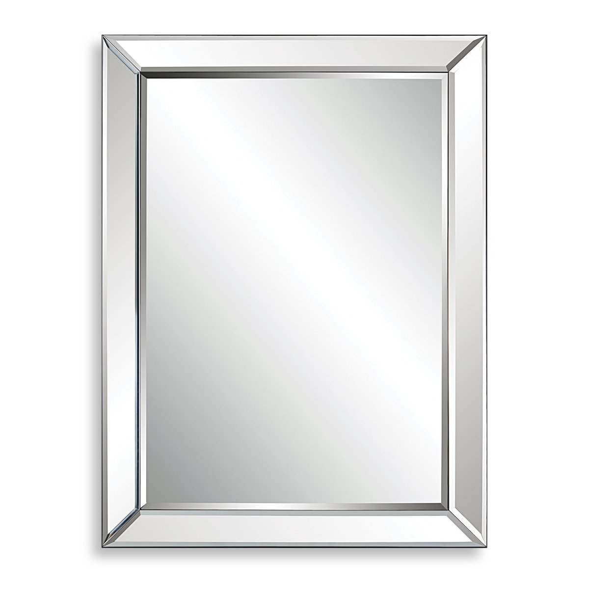 Elegant Frameless Beveled Panels Mirror - Uttermost - Rectangular Mirrors by Modest Hut