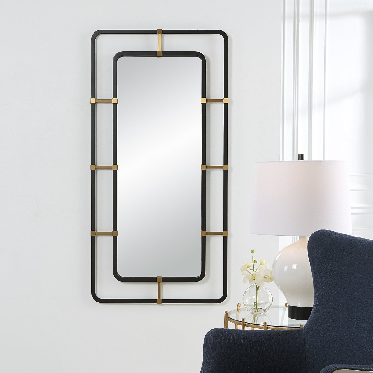 Escapade Industrial Mirror - Uttermost - Rectangular Mirrors by Modest Hut