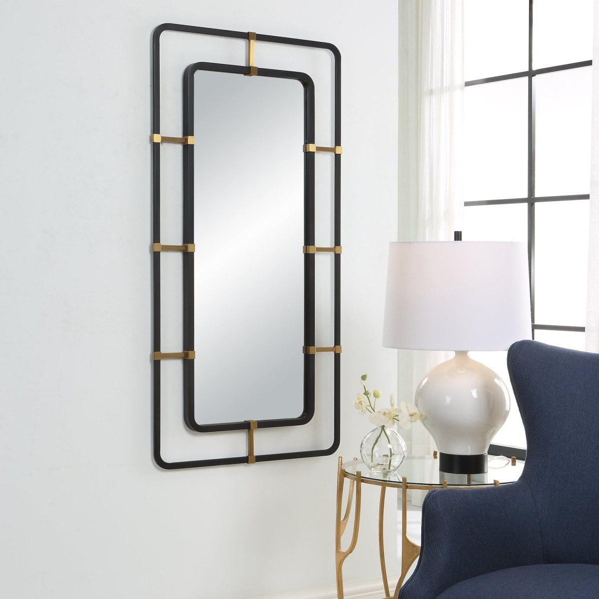 Escapade Industrial Mirror - Uttermost - Rectangular Mirrors by Modest Hut