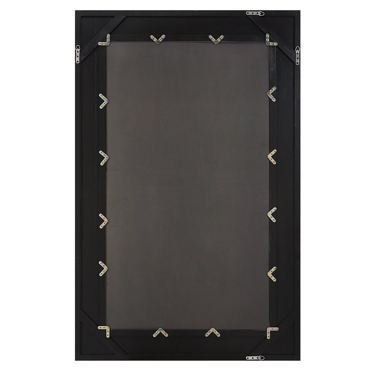 Everest Satin Black Mirror - Uttermost - Rectangular Mirrors by Modest Hut