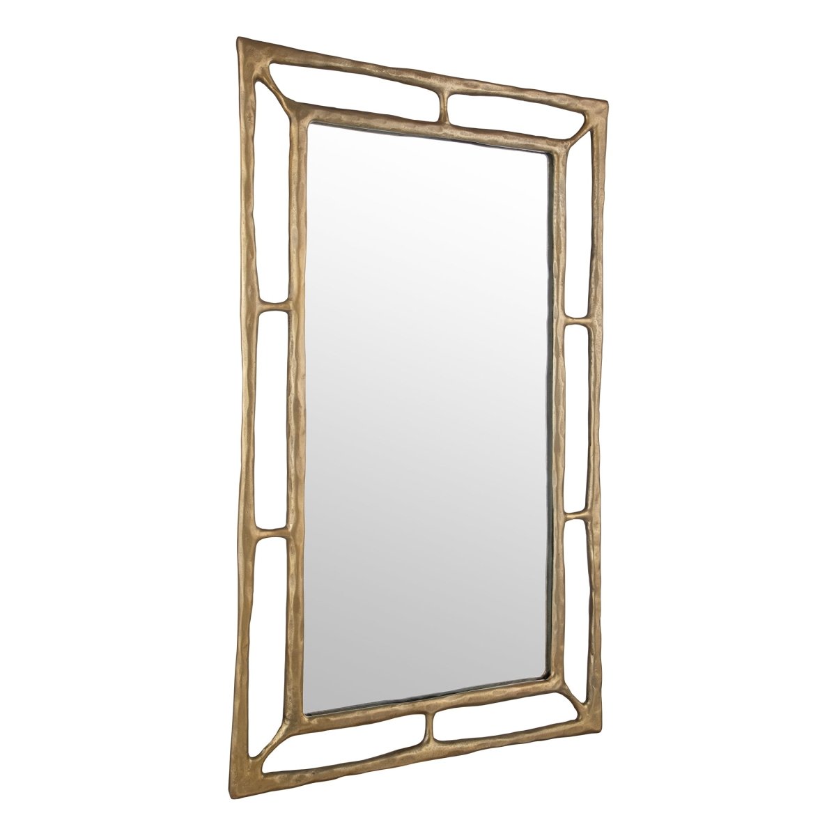 Felix Brass Rectangle Mirror - Uttermost - Rectangular Mirrors by Modest Hut