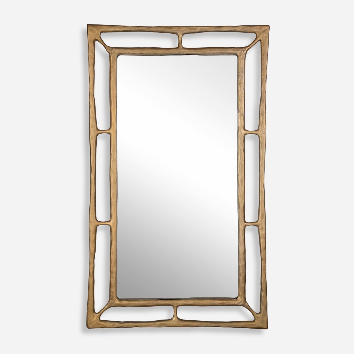 Felix Brass Rectangle Mirror - Uttermost - Rectangular Mirrors by Modest Hut