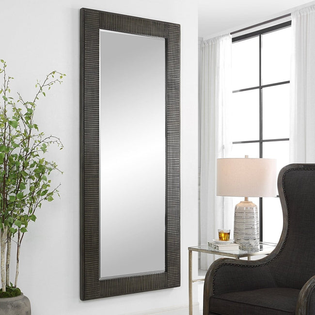 Figaro Oversized Wooden Mirror - Uttermost - Rectangular Mirrors by Modest Hut
