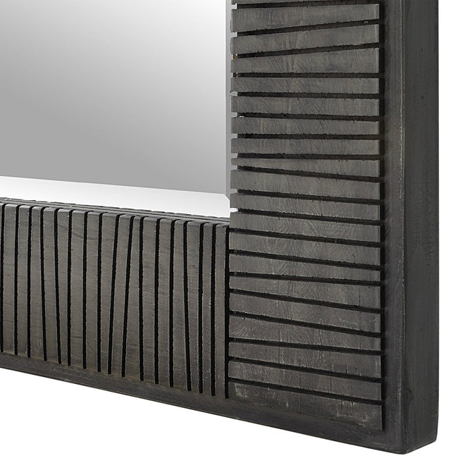 Figaro Oversized Wooden Mirror - Uttermost - Rectangular Mirrors by Modest Hut