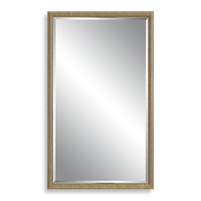 Gold Textured Beveled Frame Mirror - Uttermost - Rectangular Mirrors by Modest Hut
