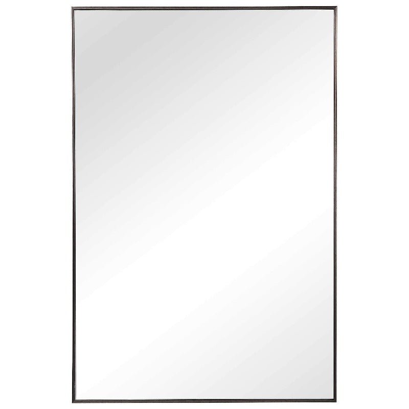 Gunmetal Thin Frame Mirror - Uttermost - Rectangular Mirrors by Modest Hut