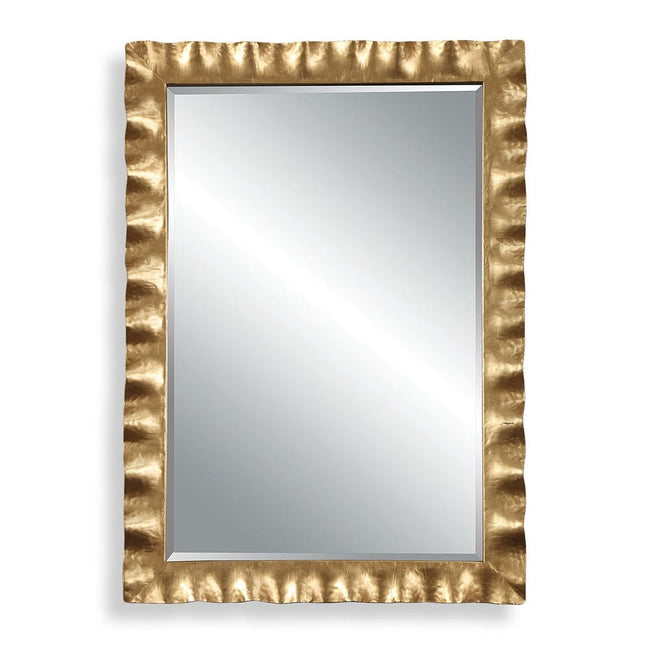Haya Rectangular Gold Mirror - Uttermost - Rectangular Mirrors by Modest Hut