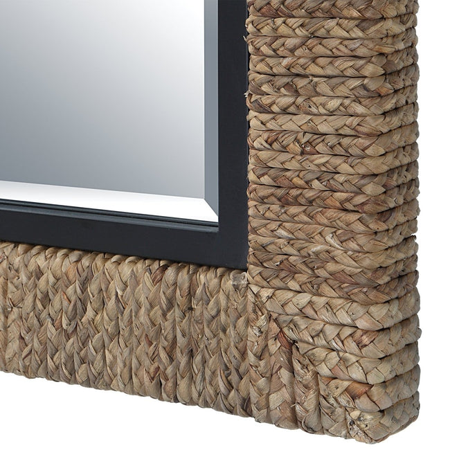 Island Braided Straw Mirror - Uttermost - Rectangular Mirrors by Modest Hut