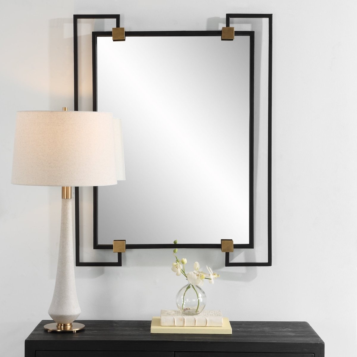 Ivey Rectangle Industrial Mirror - Uttermost - Rectangular Mirrors by Modest Hut