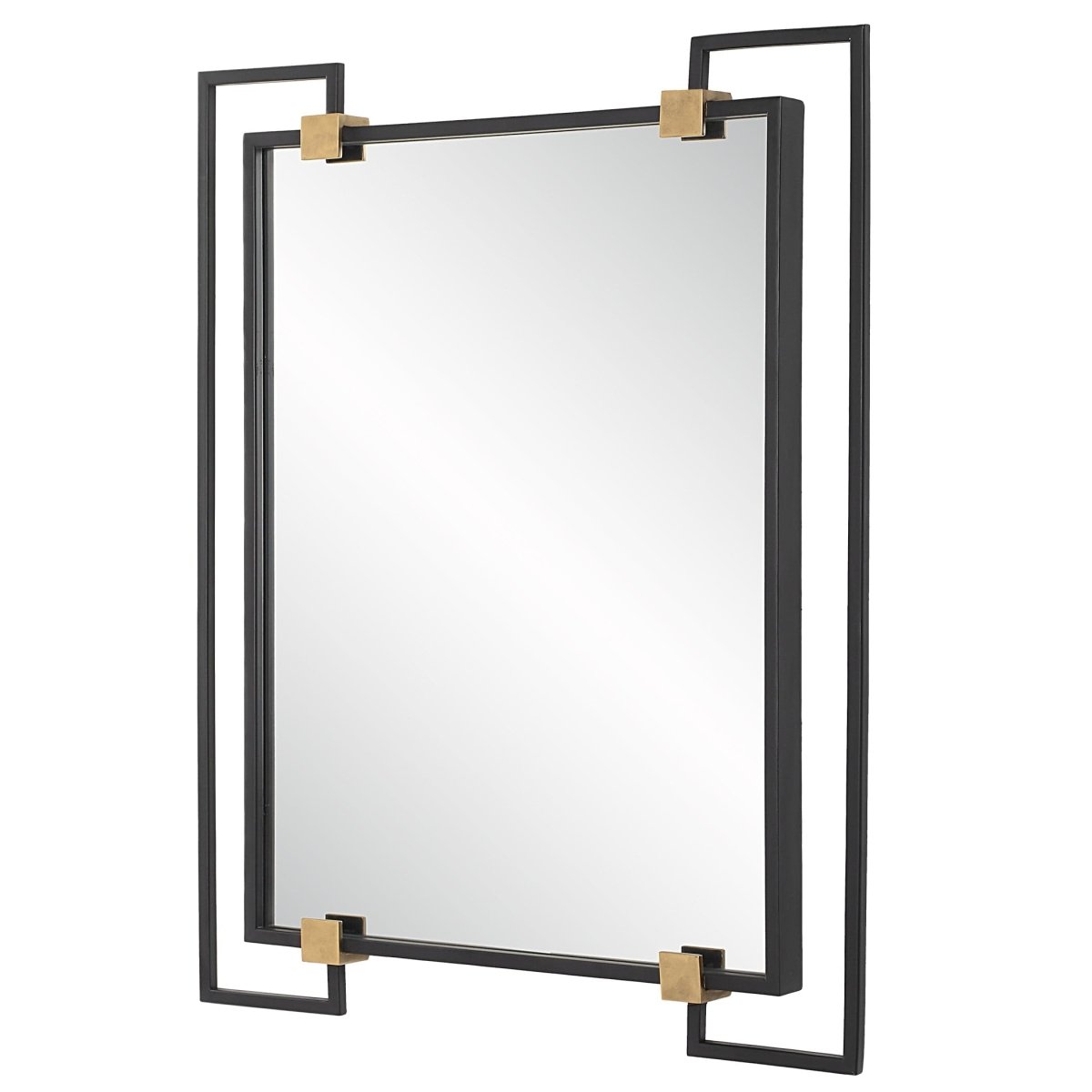 Ivey Rectangle Industrial Mirror - Uttermost - Rectangular Mirrors by Modest Hut