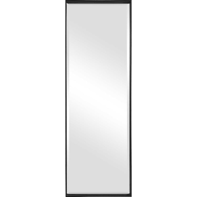 Kahn Oversized Rectangular Black Wall Mirror - Uttermost - Rectangular Mirrors by Modest Hut