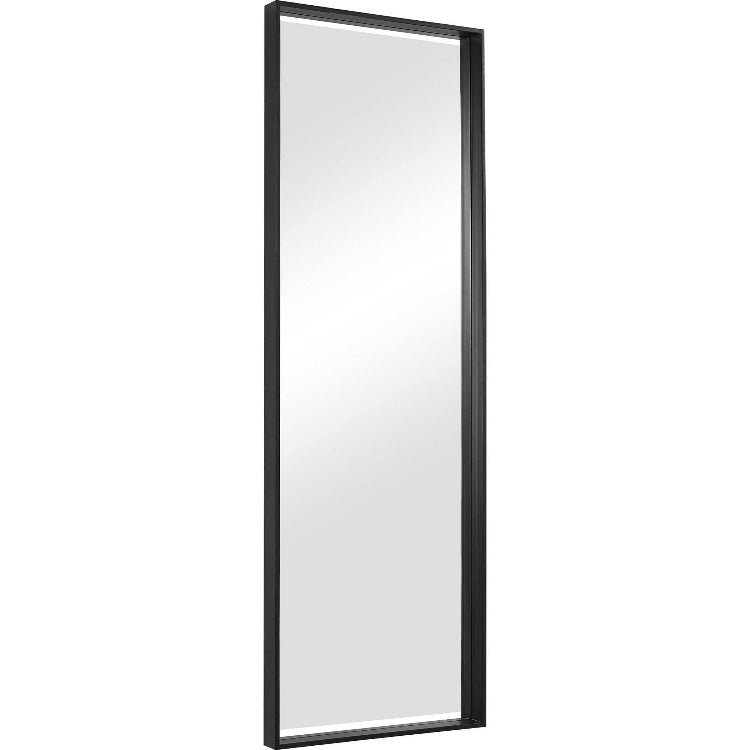 Kahn Oversized Rectangular Black Wall Mirror - Uttermost - Rectangular Mirrors by Modest Hut