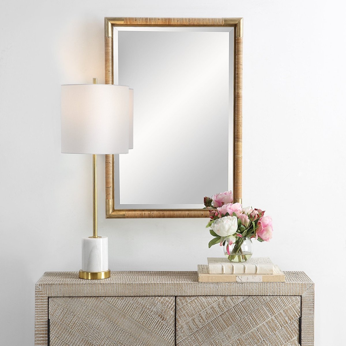 Kampar Vanity Mirror - Uttermost - Rectangular Mirrors by Modest Hut