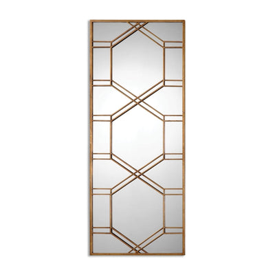 Kennis Large Gold Leaf Mirror - Uttermost - Rectangular Mirrors by Modest Hut