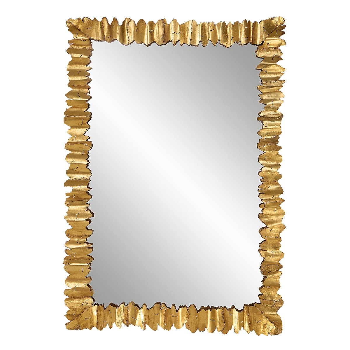 Lev Antique Gold Mirror - Uttermost - Rectangular Mirrors by Modest Hut