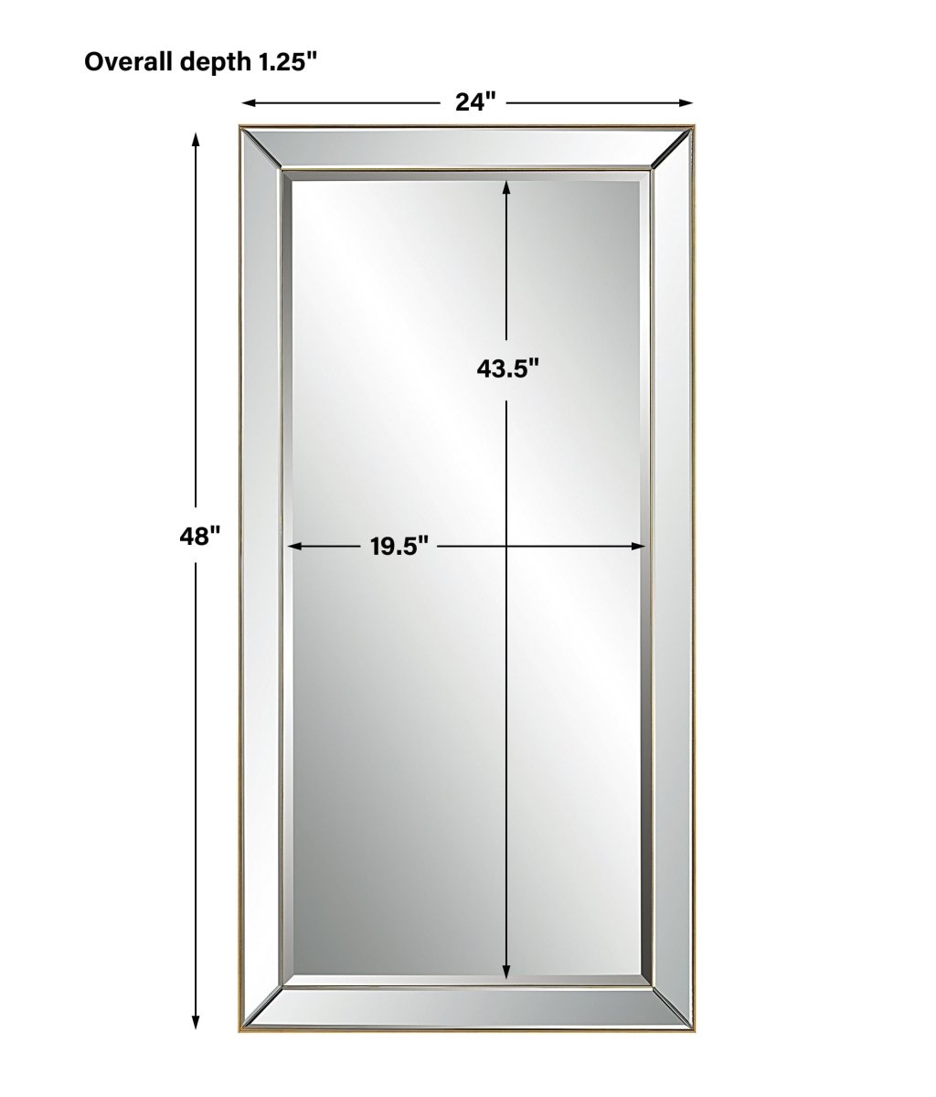 Lytton Gold Mirror - Uttermost - Rectangular Mirrors by Modest Hut
