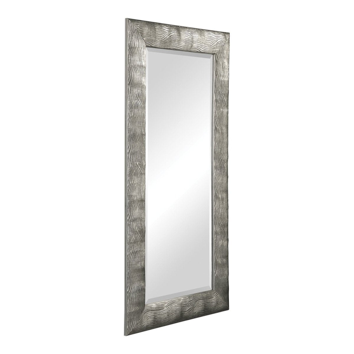 Maeona Metallic Silver Mirror - Uttermost - Rectangular Mirrors by Modest Hut