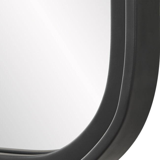 Matte Black Rectangular Mirror - Uttermost - Rectangular Mirrors by Modest Hut