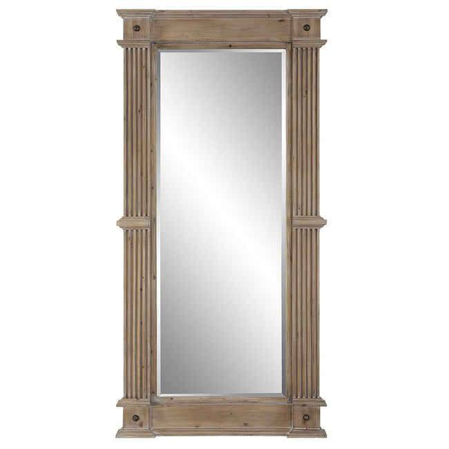 McAllister Natural Wood Oversized Mirror - Uttermost - Rectangular Mirrors by Modest Hut