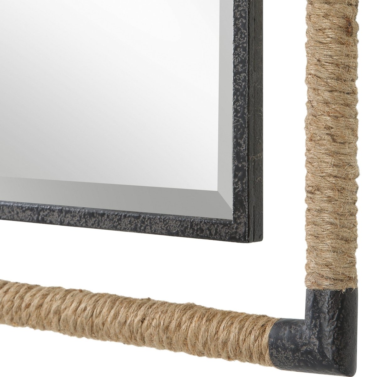 Melville Iron & Rope Mirror - Uttermost - Rectangular Mirrors by Modest Hut