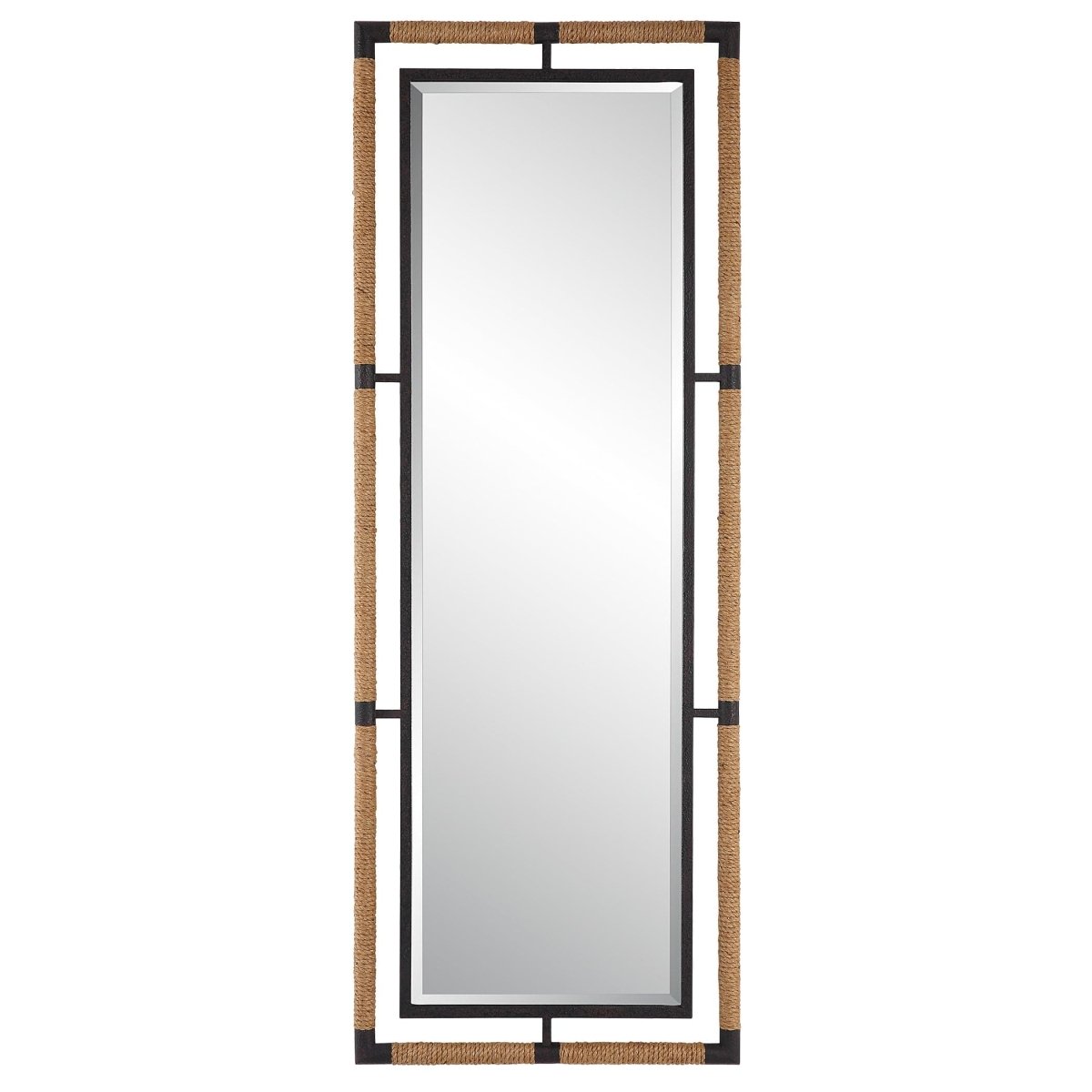 Melville Iron & Rope Tall Mirror - Uttermost - Rectangular Mirrors by Modest Hut