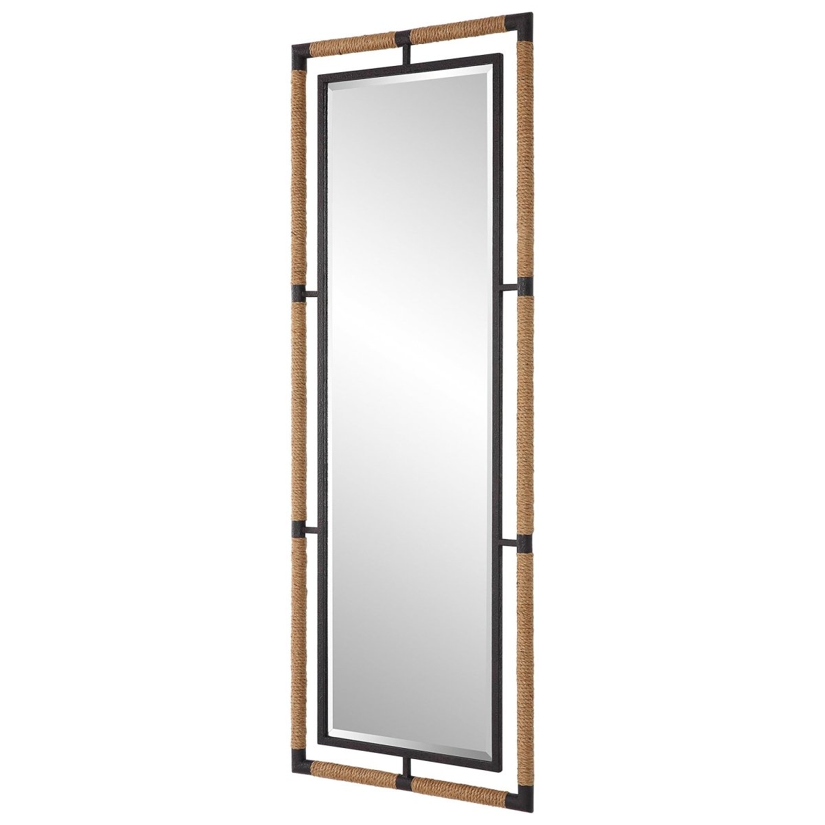 Melville Iron & Rope Tall Mirror - Uttermost - Rectangular Mirrors by Modest Hut