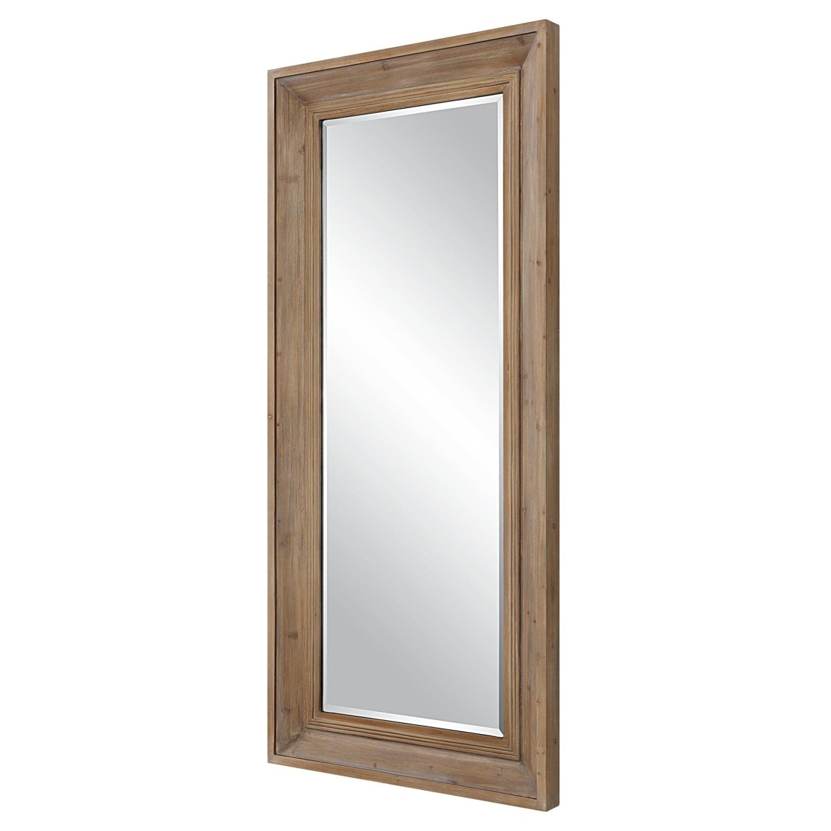 Missoula Large Natural Wood Mirror - Uttermost - Rectangular Mirrors by Modest Hut