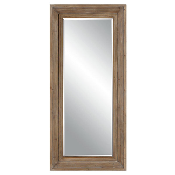 Missoula Large Natural Wood Mirror - Uttermost - Rectangular Mirrors by Modest Hut