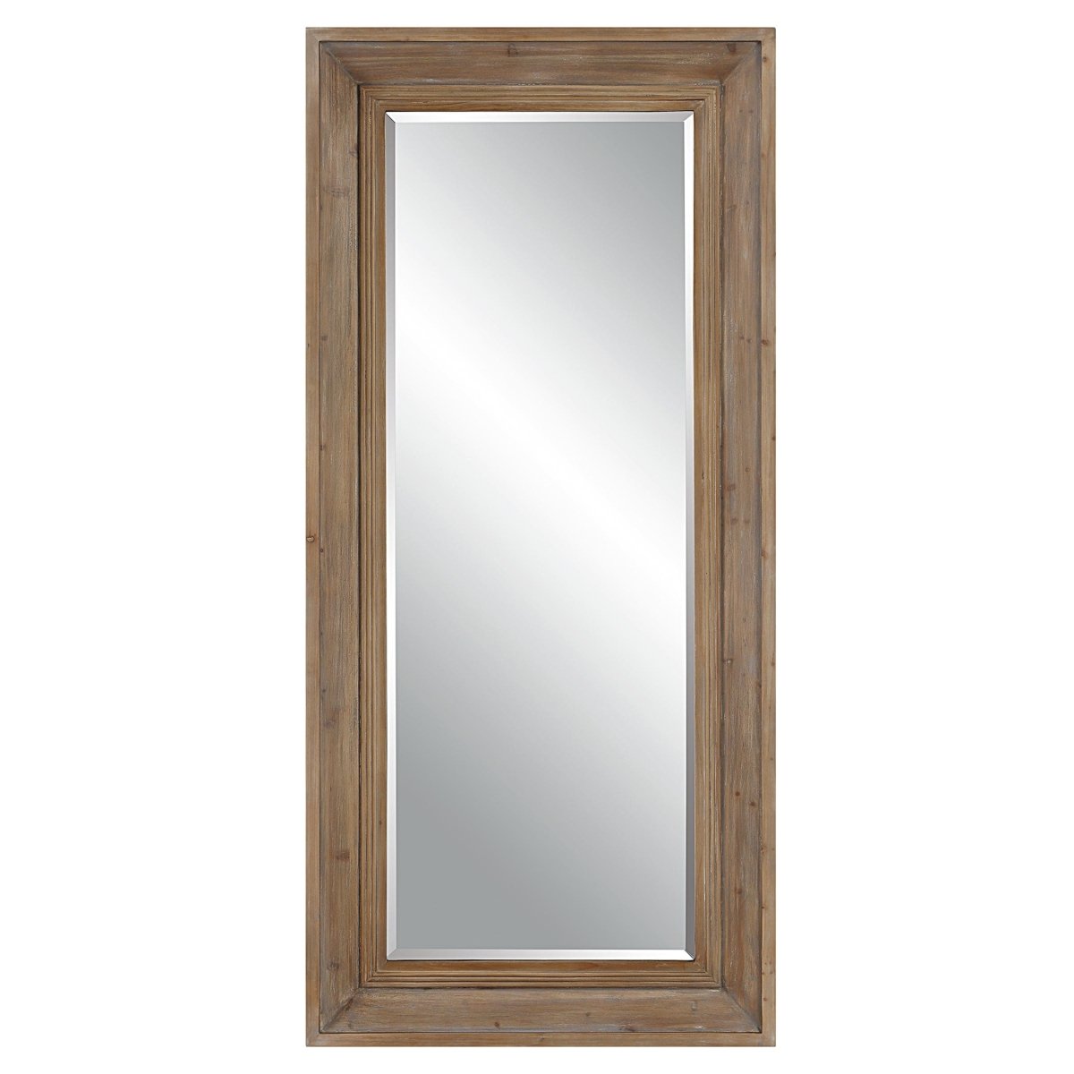 Missoula Large Natural Wood Mirror - Uttermost - Rectangular Mirrors by Modest Hut