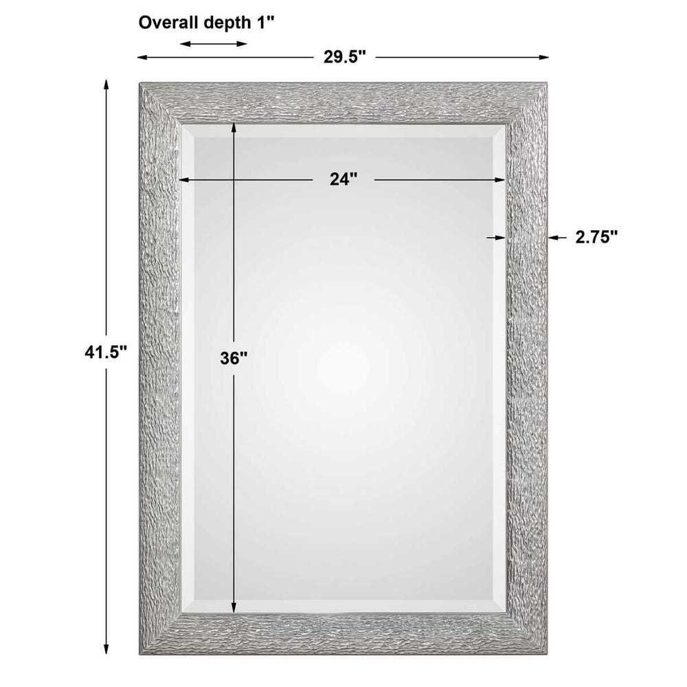 Mossley Metallic Rectangular Mirror - Uttermost - Rectangular Mirrors by Modest Hut