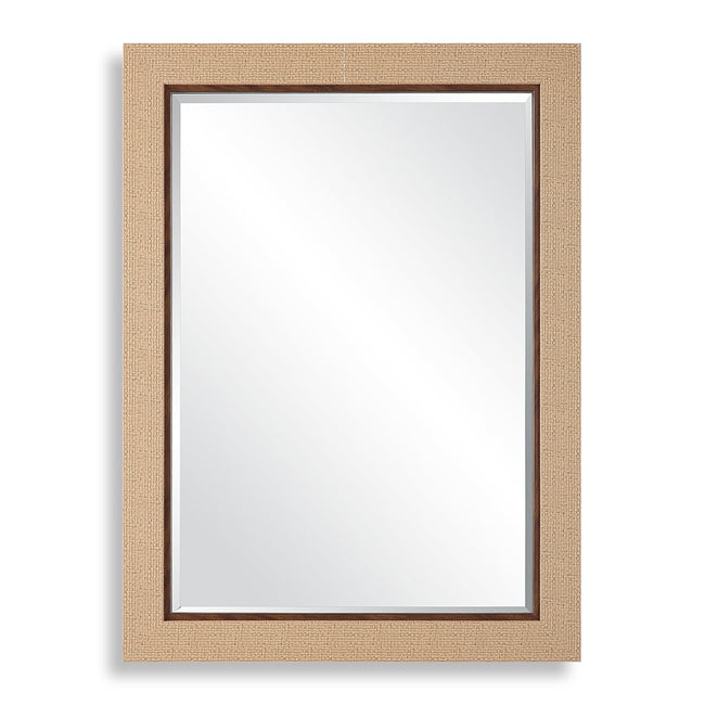 Natural Basket Weave Coastal Frame Mirror - Uttermost - Rectangular Mirrors by Modest Hut