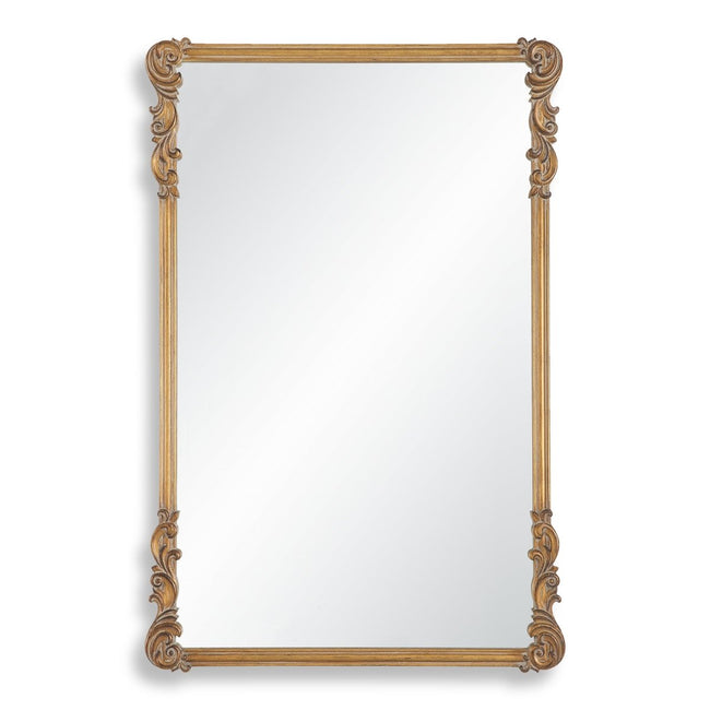 Old World Antique Gold Ornate Frame Mirror - Uttermost - Rectangular Mirrors by Modest Hut