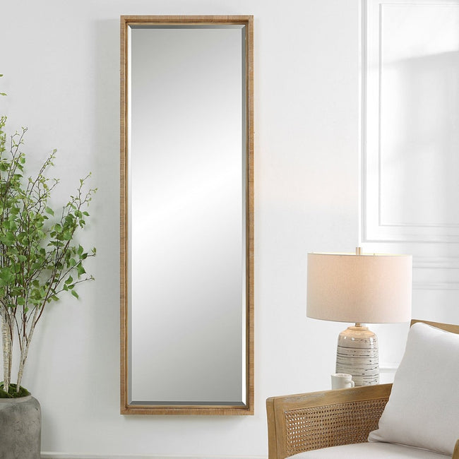 Paradise Rattan Mirror - Uttermost - Rectangular Mirrors by Modest Hut