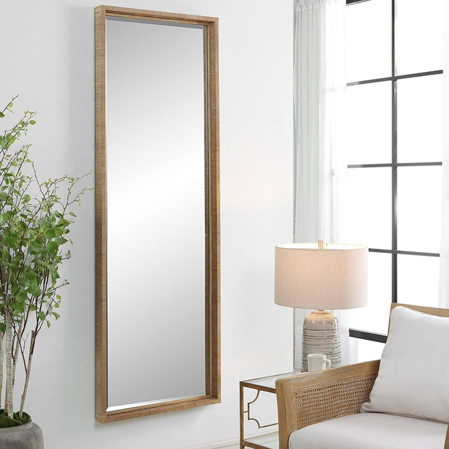 Paradise Rattan Mirror - Uttermost - Rectangular Mirrors by Modest Hut