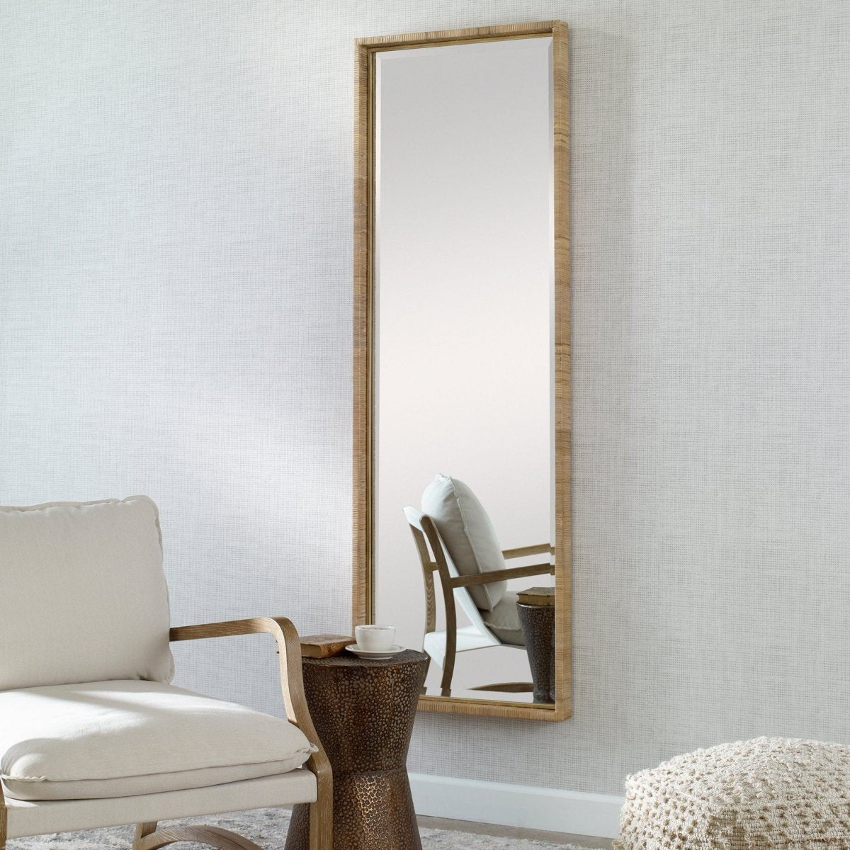 Paradise Rattan Mirror - Uttermost - Rectangular Mirrors by Modest Hut