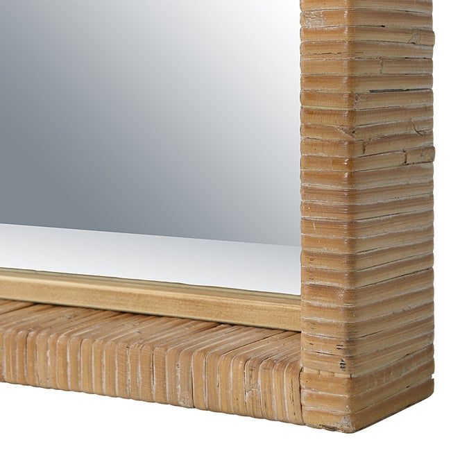 Paradise Rattan Mirror - Uttermost - Rectangular Mirrors by Modest Hut