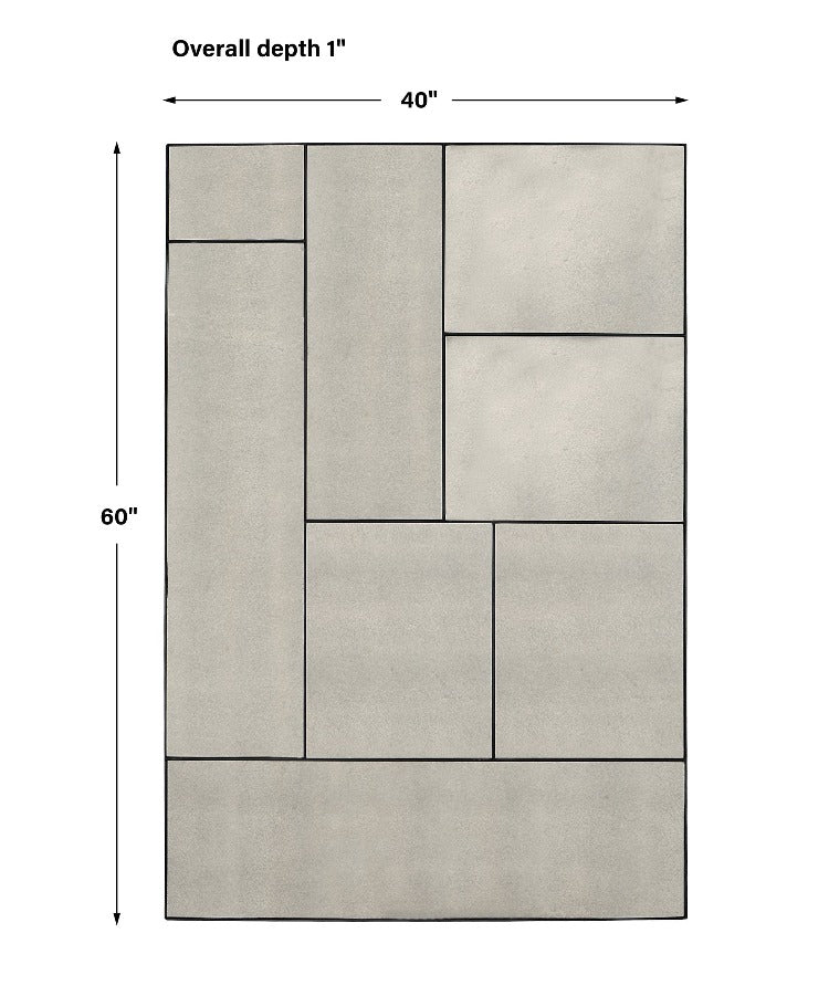 Puzzle Piece Oversized Mirror - Uttermost - Rectangular Mirrors by Modest Hut