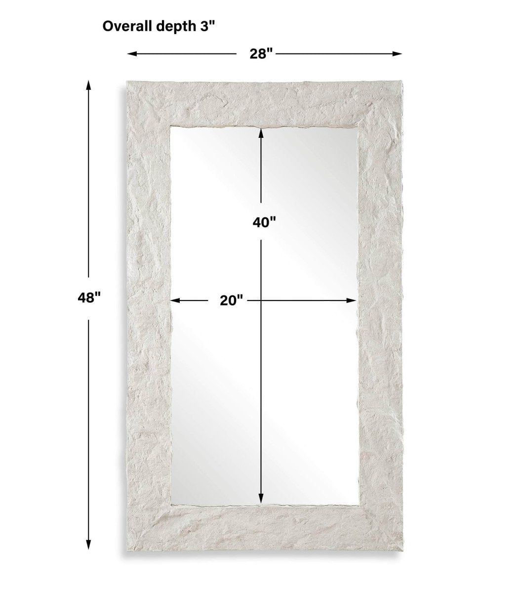 Quarry Rectangle Stone Veneer Mirror - Uttermost - Rectangular Mirrors by Modest Hut