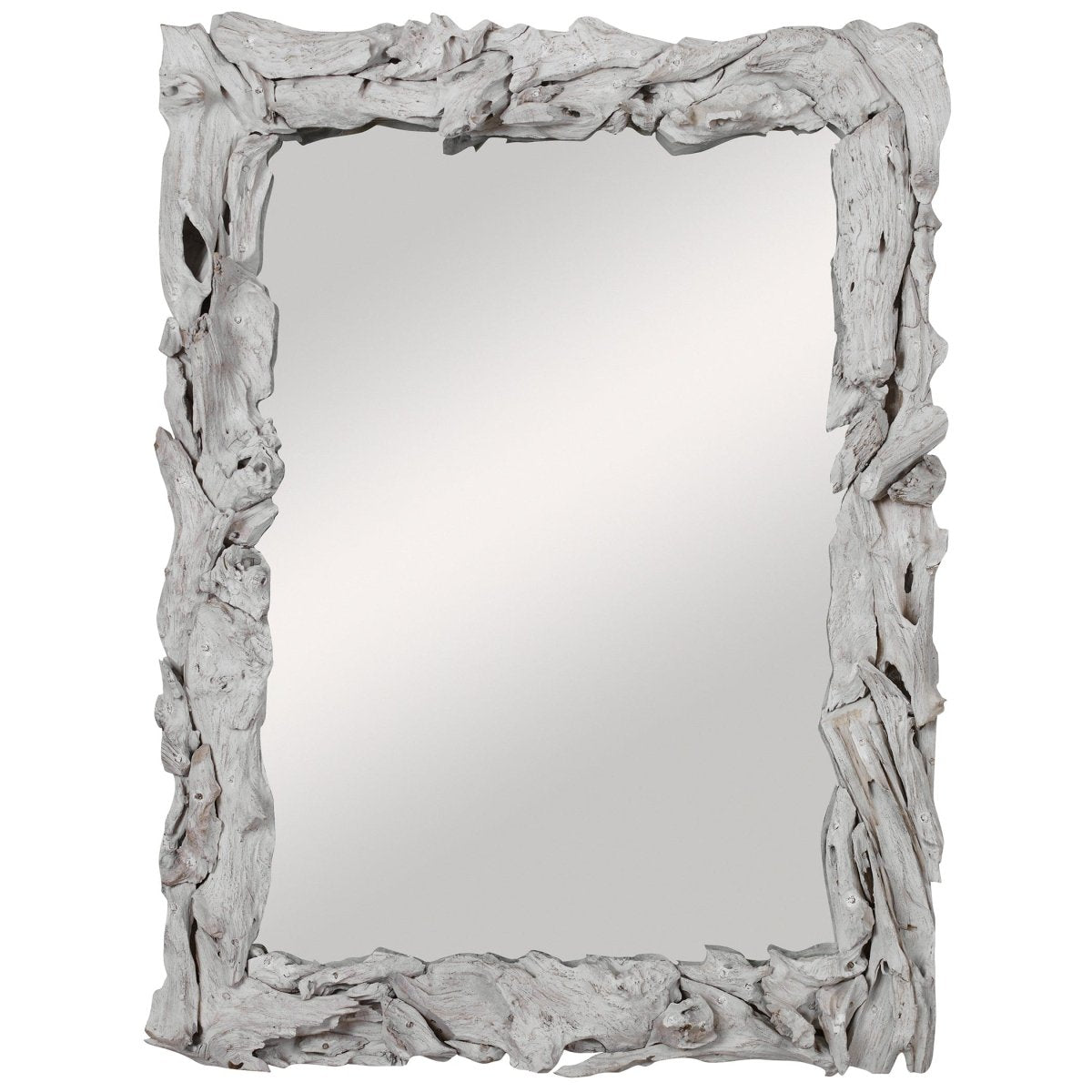 Rio Whitewash Teak Mirror - Uttermost - Rectangular Mirrors by Modest Hut