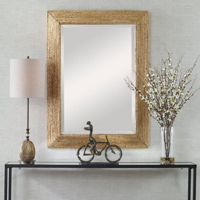 Rora Woven Coastal Mirror - Uttermost - Rectangular Mirrors by Modest Hut