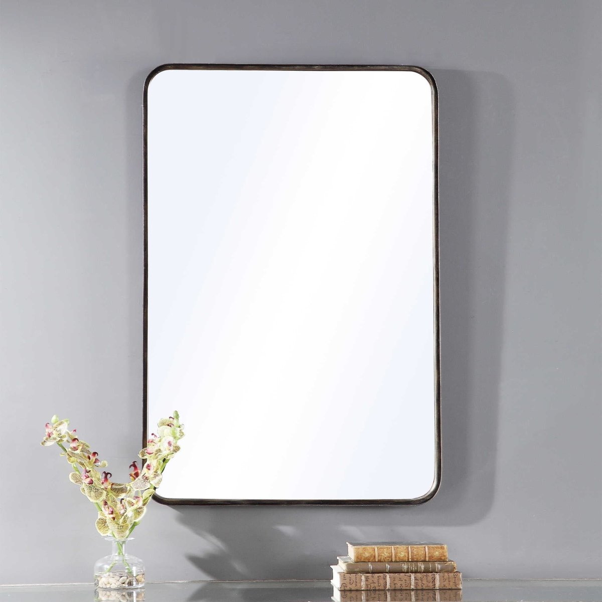 Rounded Corner Rectangular Mirror - Uttermost - Rectangular Mirrors by Modest Hut