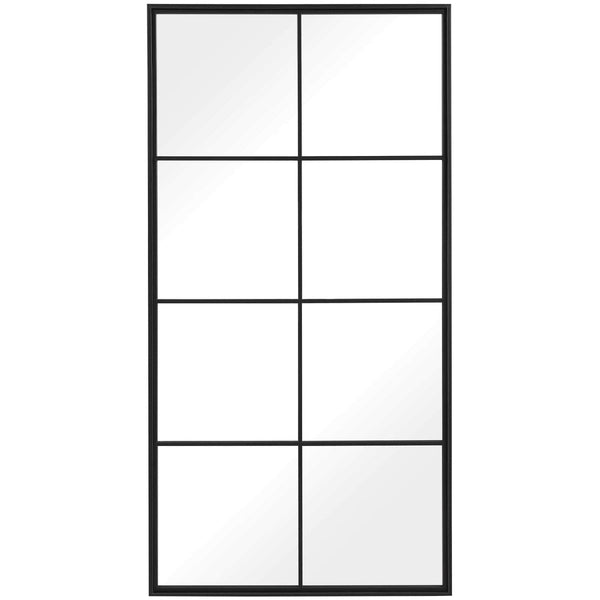 Rouse Iron Framed Window Mirror - Uttermost - Rectangular Mirrors by Modest Hut