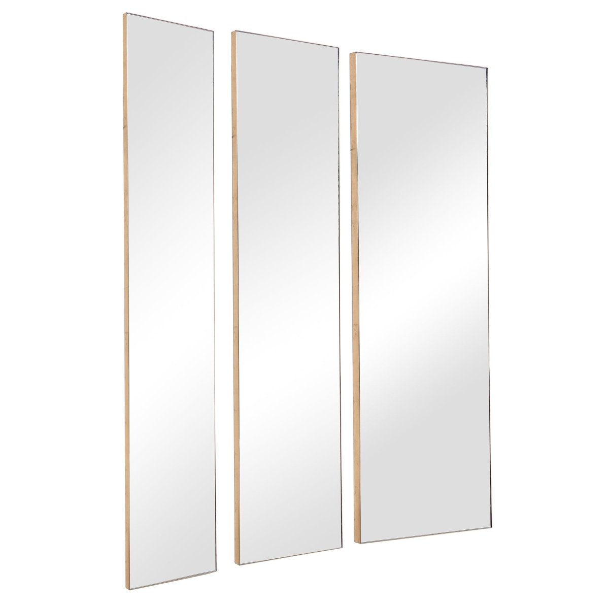 Rowling Gold Mirrors, S/3 - Uttermost - Rectangular Mirrors by Modest Hut